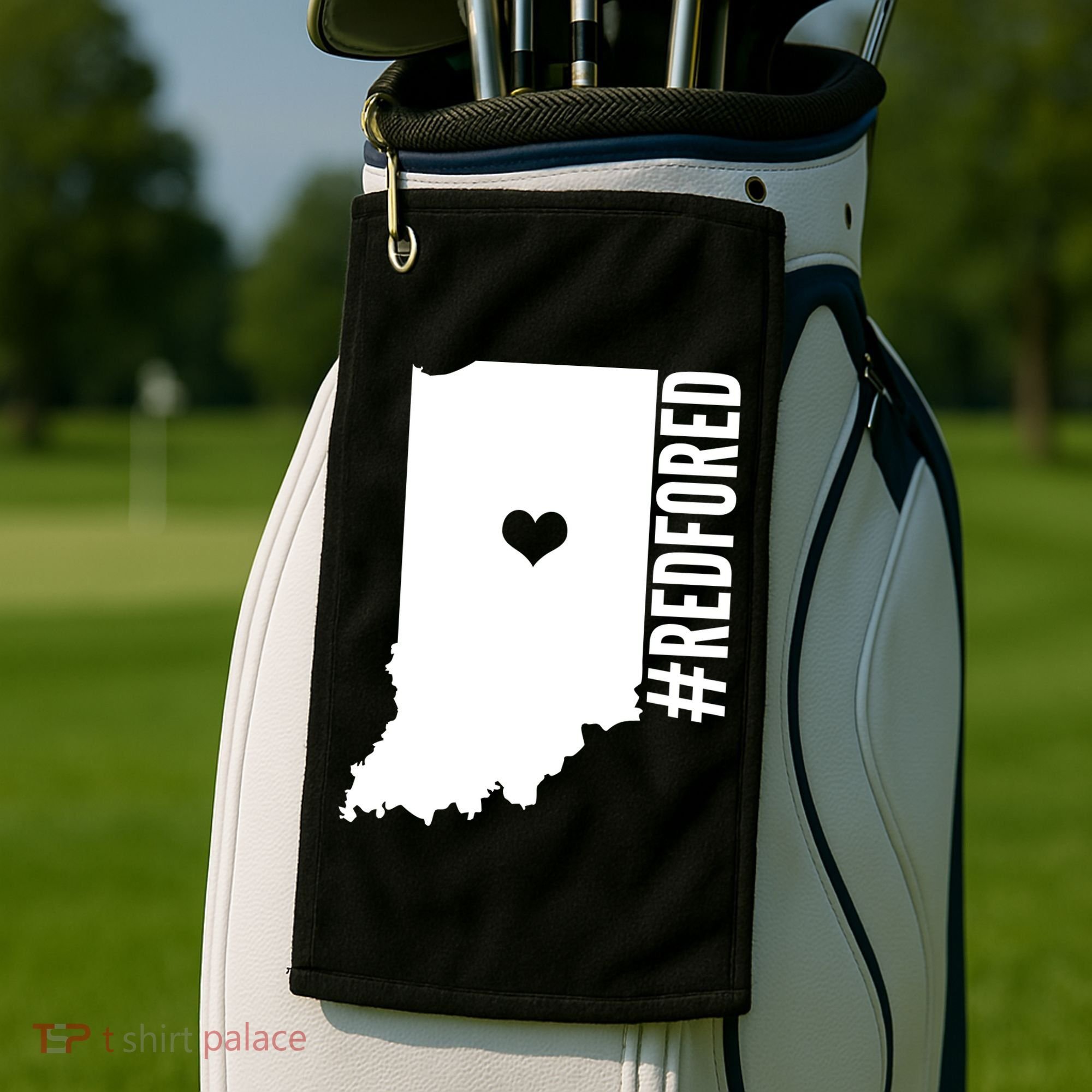 RED For ED Indiana Education Golf Towel