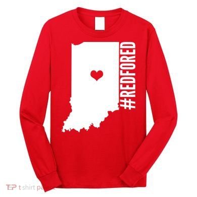 RED For ED Indiana Education Long Sleeve Shirt