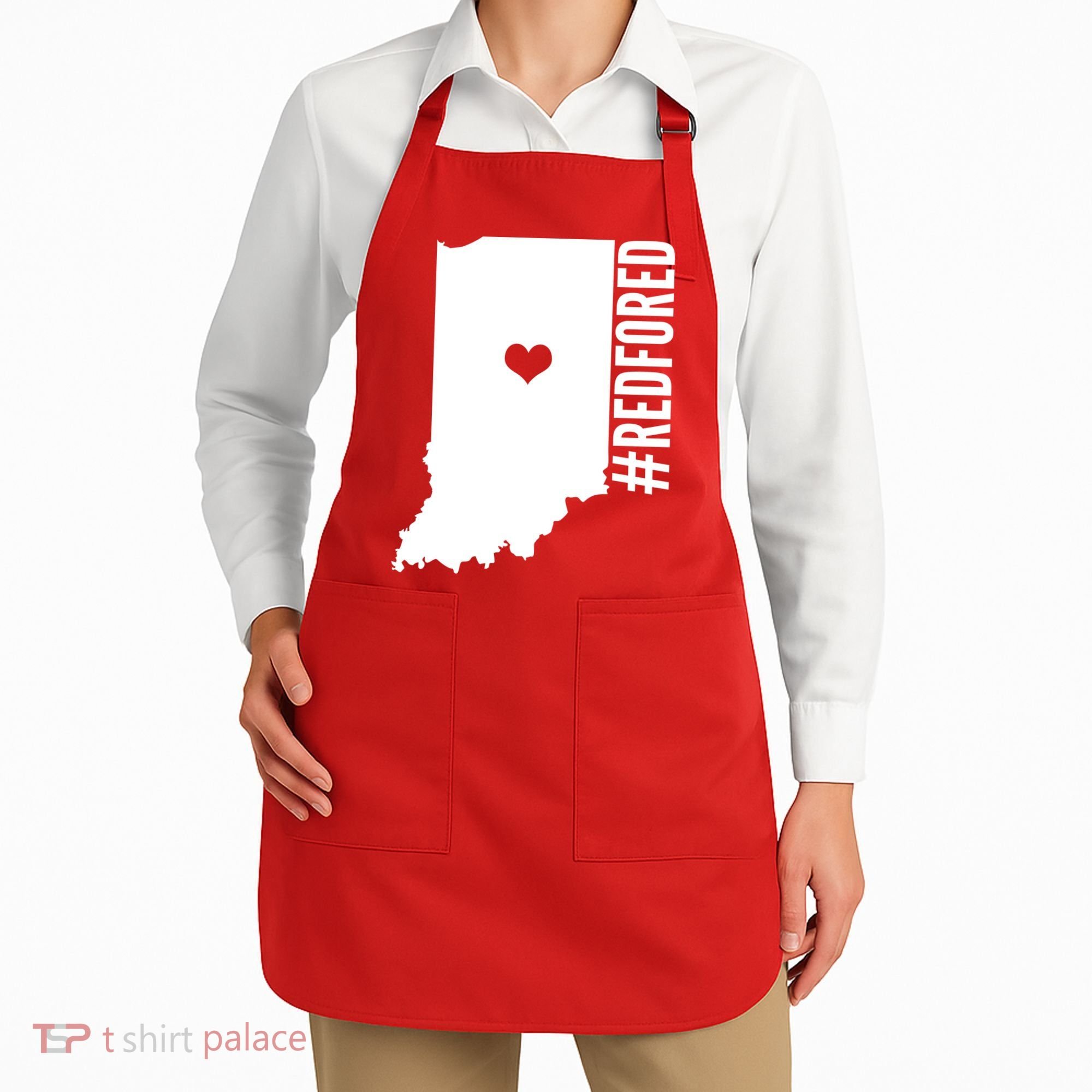 RED For ED Indiana Education Apron