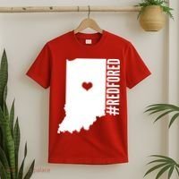 RED For ED Indiana Education T-Shirt thumb 2