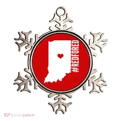 RED For ED Indiana Education Ornament