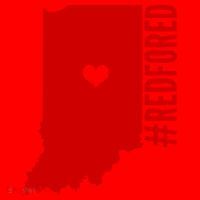 RED For ED Indiana Education Santa Hat thumb 1