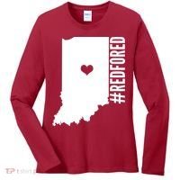 RED For ED Indiana Education Women's Long Sleeve Shirt thumb 0
