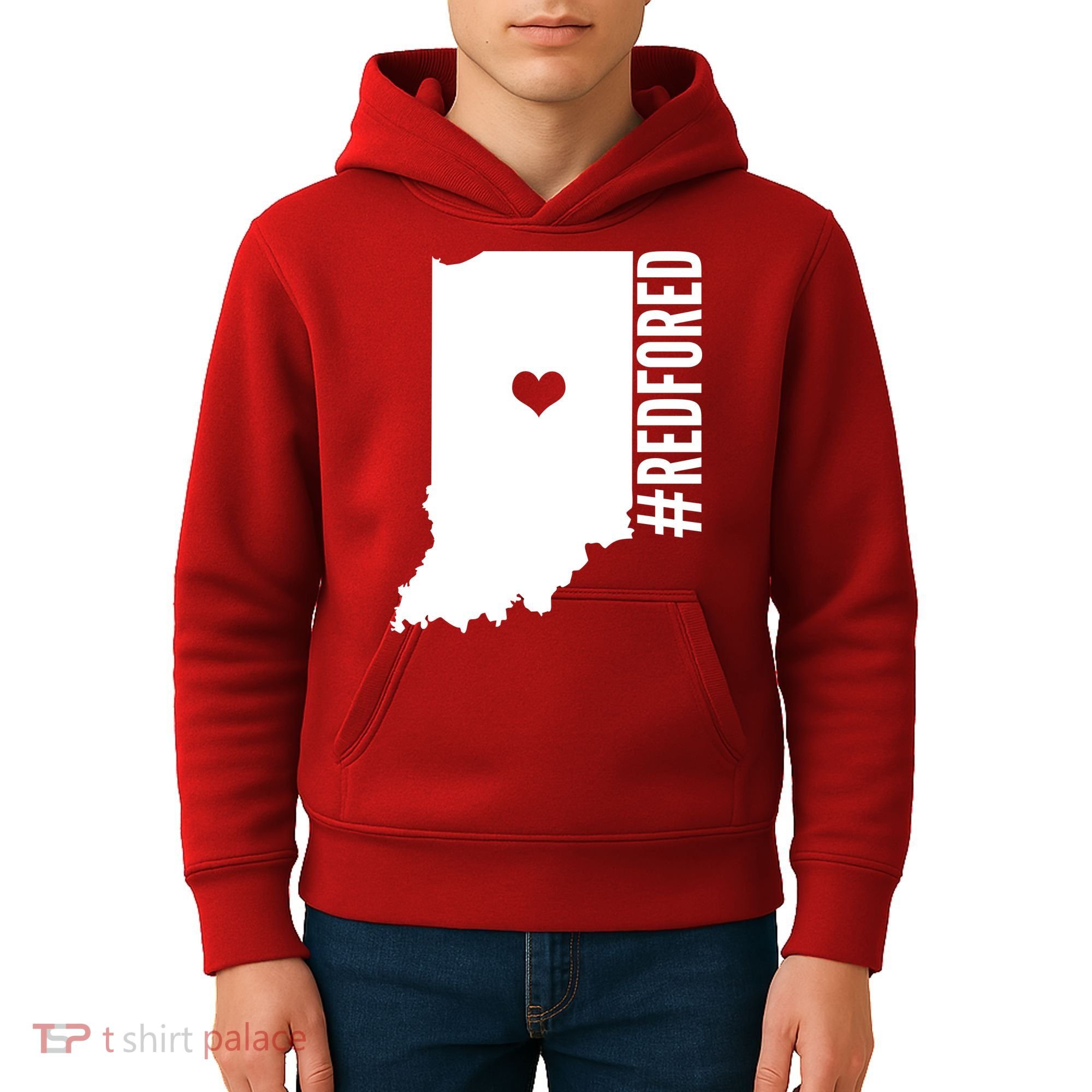 RED For ED Indiana Education Kids Hoodie
