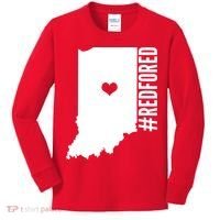 RED For ED Indiana Education Kids Long Sleeve Shirt thumb 0
