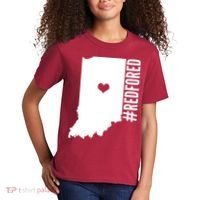 RED For ED Indiana Education Kids T-Shirt thumb 2