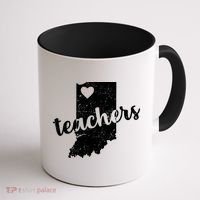 Red For Ed Indiana Teachers Coffee Mug thumb 1