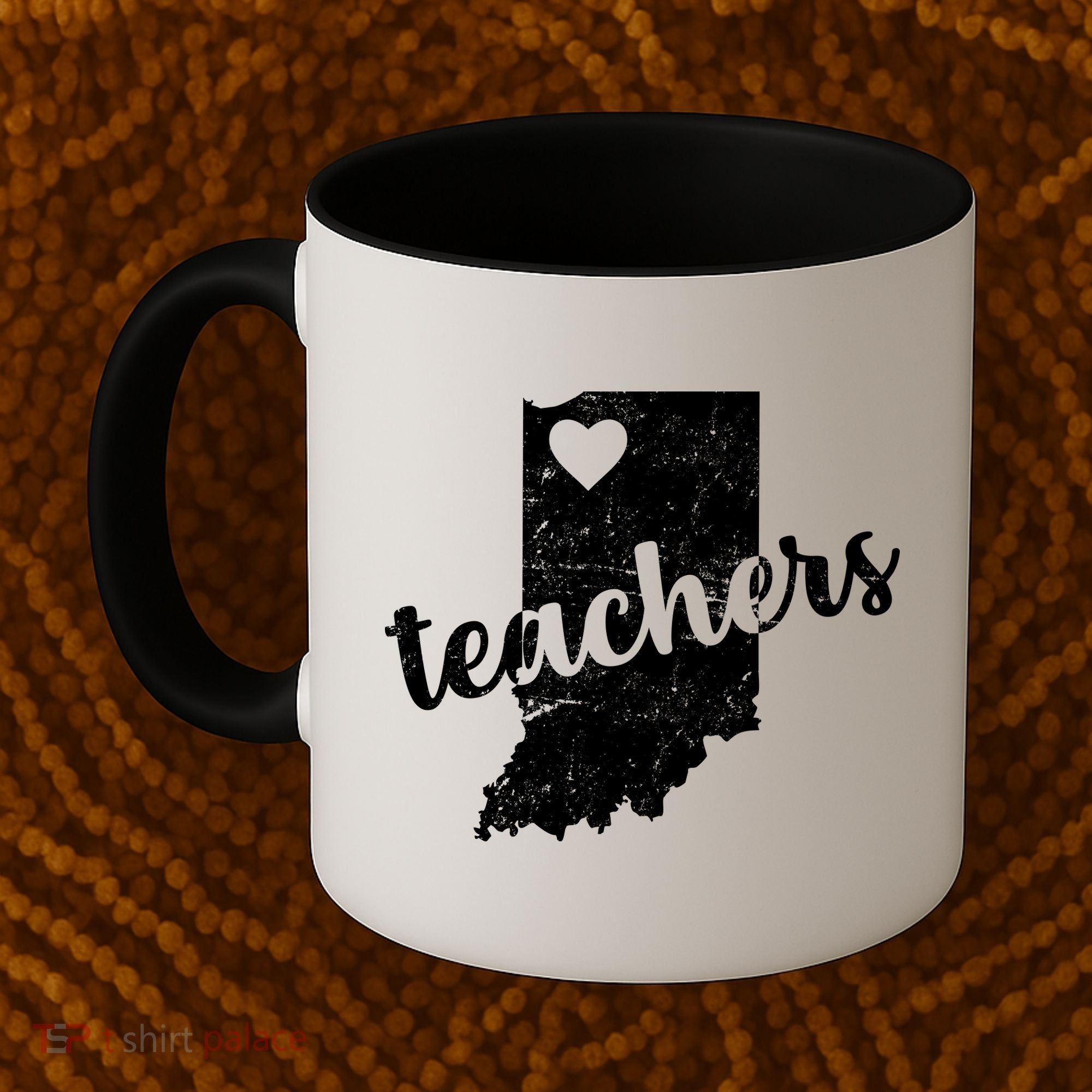 Red For Ed Indiana Teachers Coffee Mug