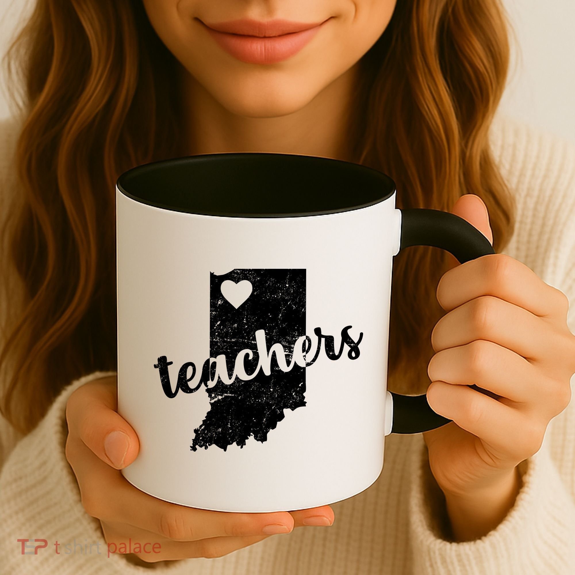 Red For Ed Indiana Teachers Coffee Mug