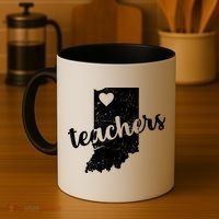 Red For Ed Indiana Teachers Coffee Mug thumb 4