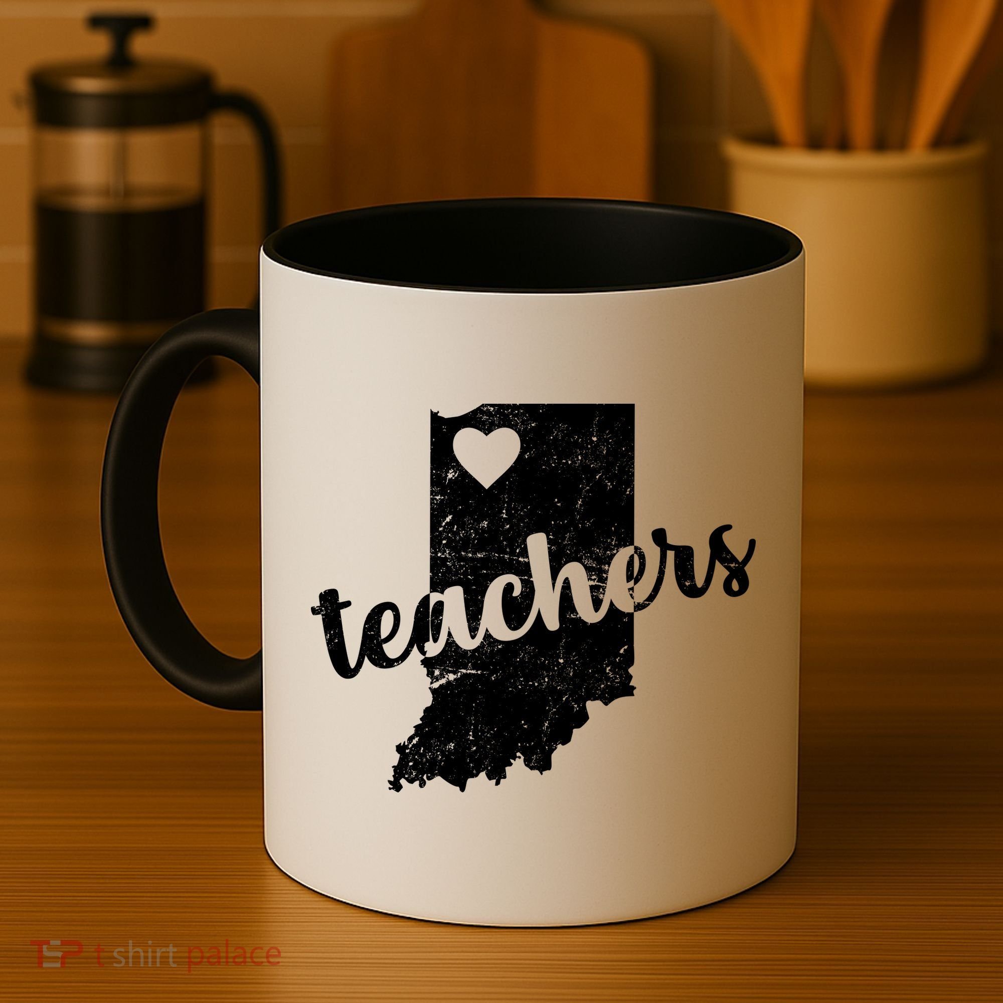 Red For Ed Indiana Teachers Coffee Mug