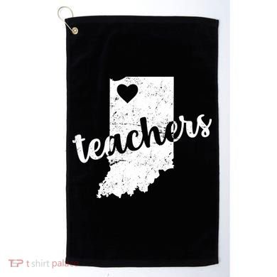 Red For Ed Indiana Teachers Golf Towel