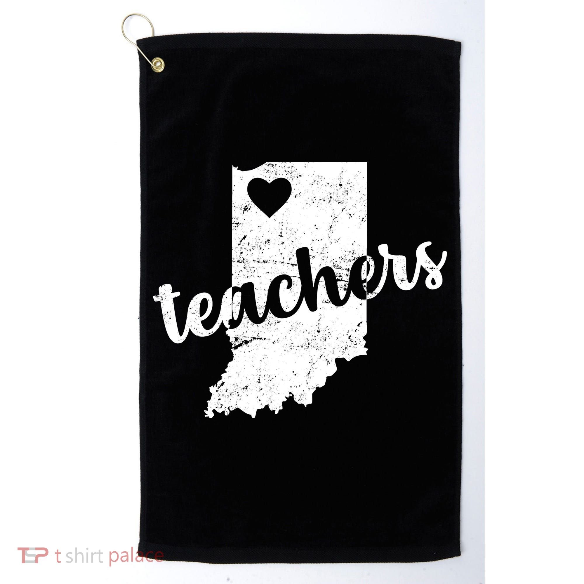 Red For Ed Indiana Teachers Golf Towel