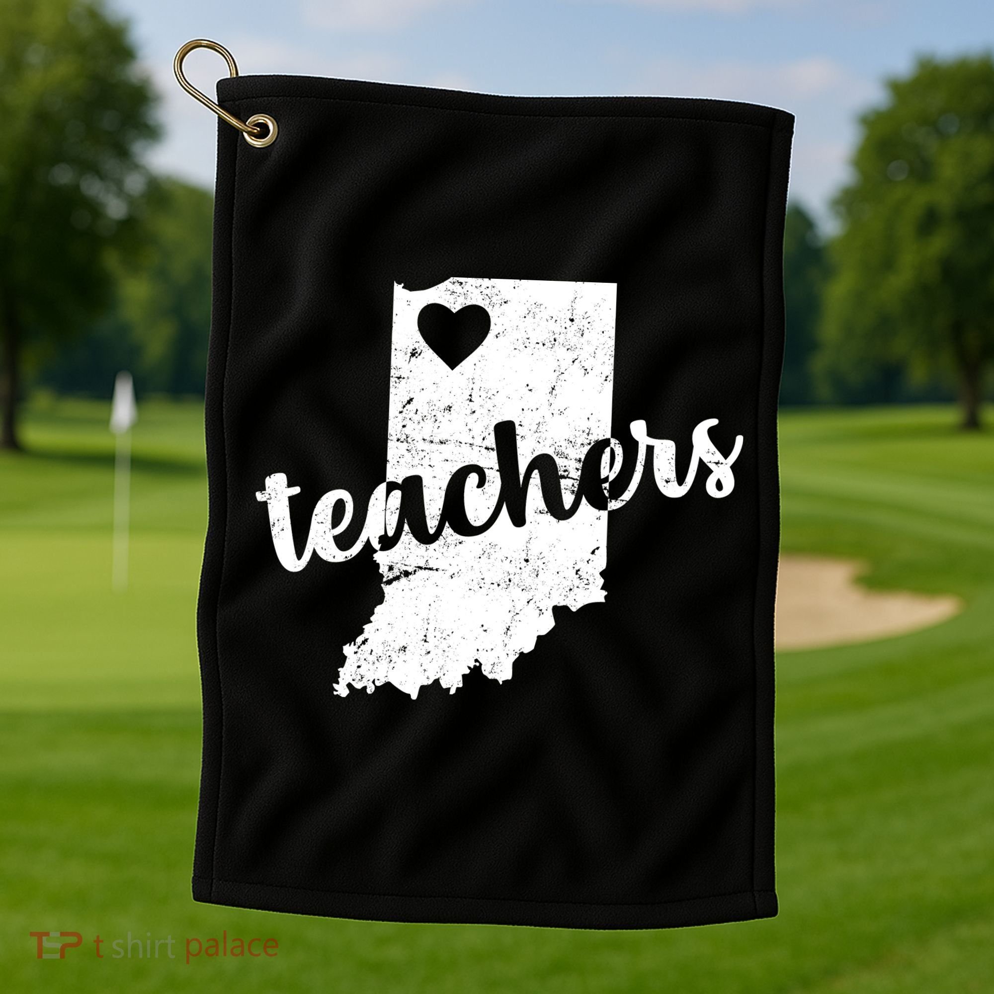 Red For Ed Indiana Teachers Golf Towel