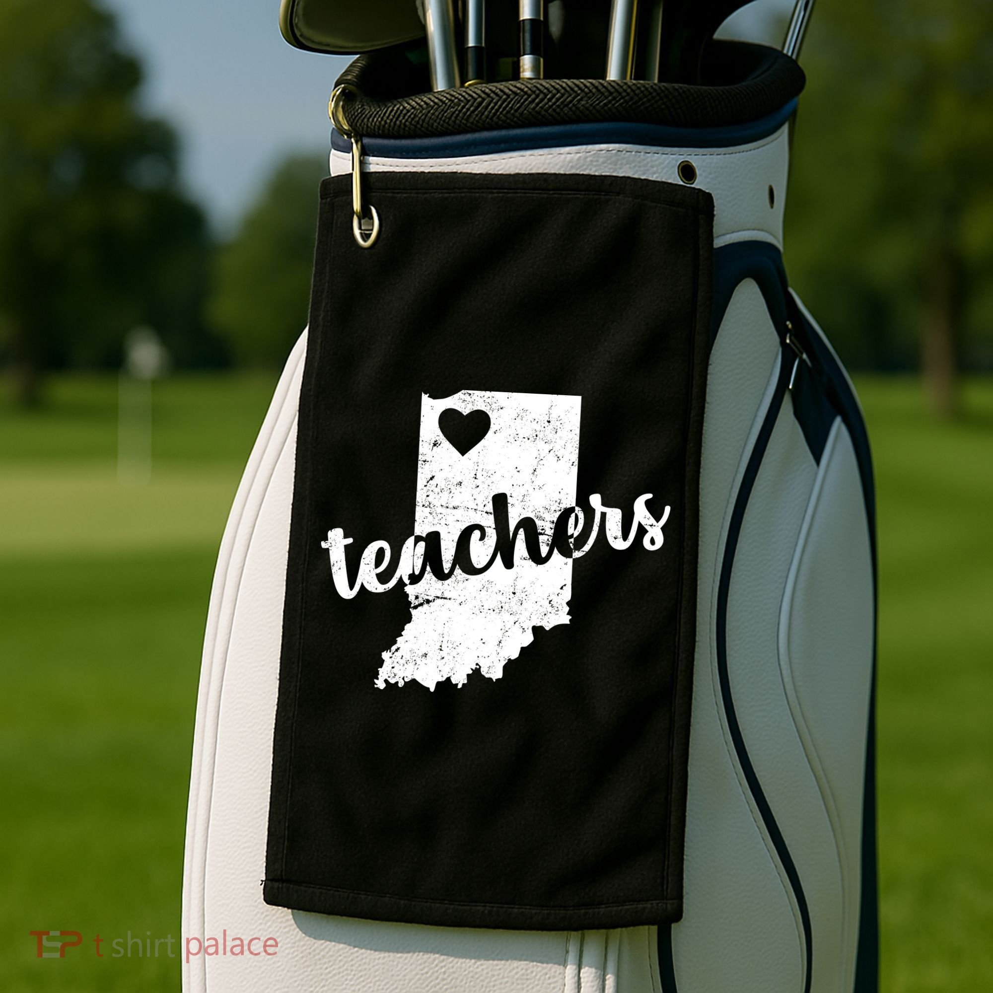 Red For Ed Indiana Teachers Golf Towel