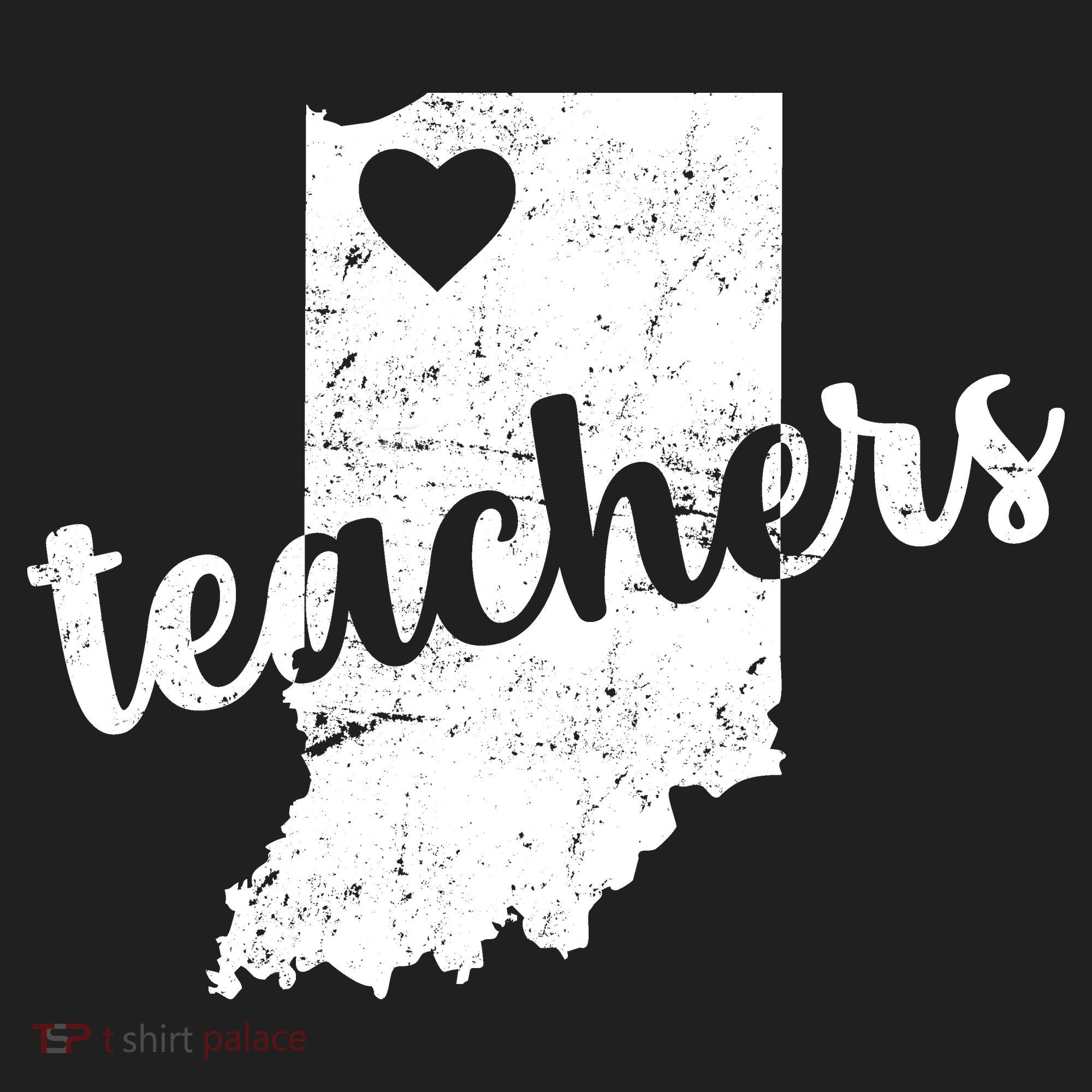 Red For Ed Indiana Teachers Golf Towel