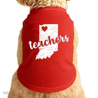 Red For Ed Indiana Teachers Doggie Tank