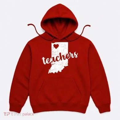 Red For Ed Indiana Teachers Hoodie