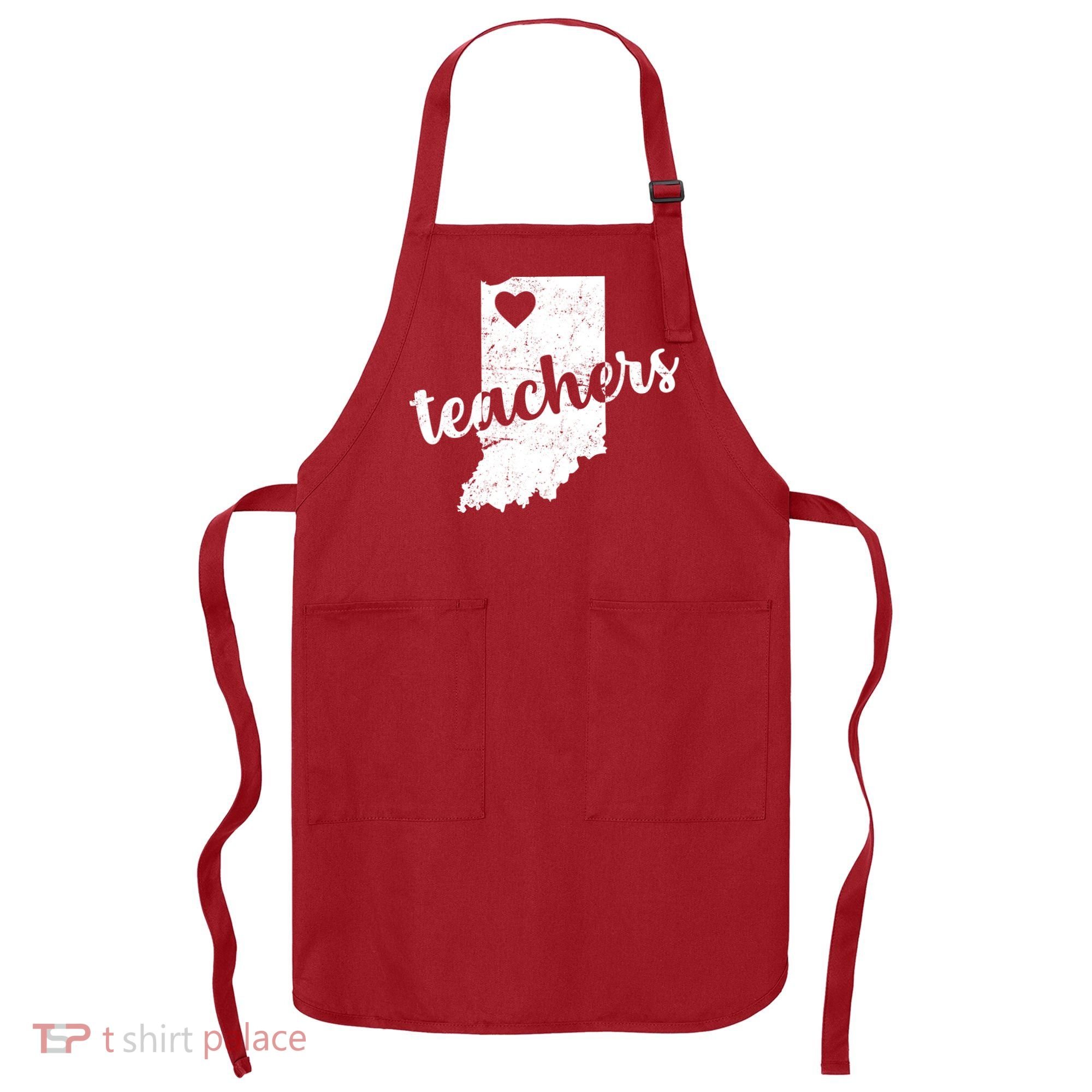 Red For Ed Indiana Teachers Apron