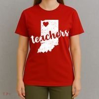Red For Ed Indiana Teachers T-Shirt thumb 4