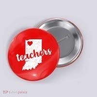 Red For Ed Indiana Teachers Button thumb 0