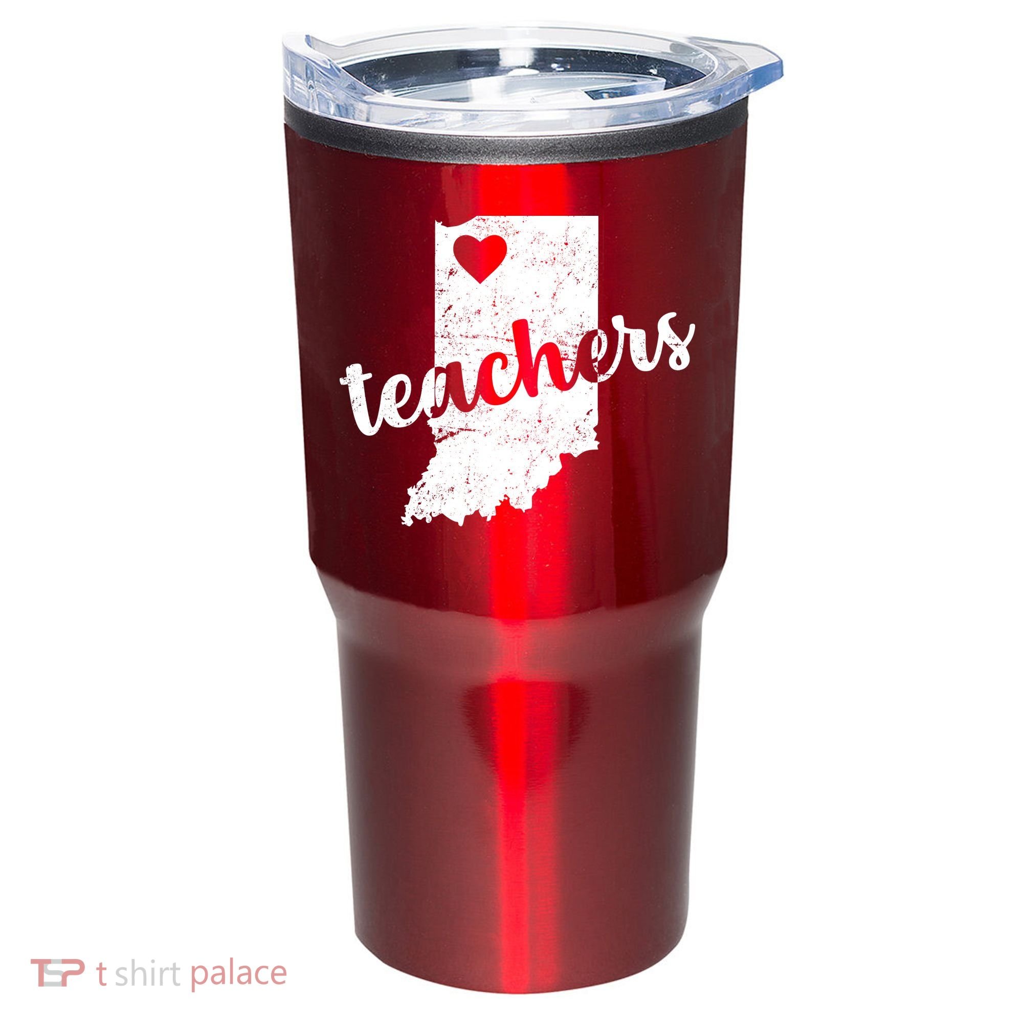 Red For Ed Indiana Teachers Tumbler