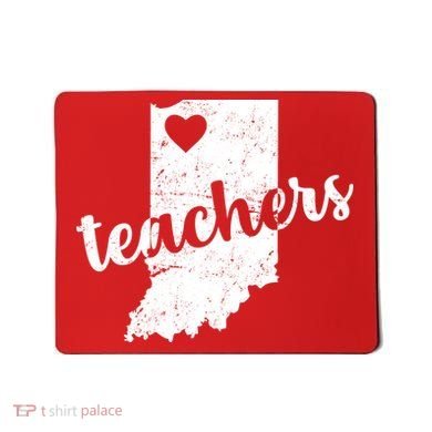 Red For Ed Indiana Teachers Mousepad