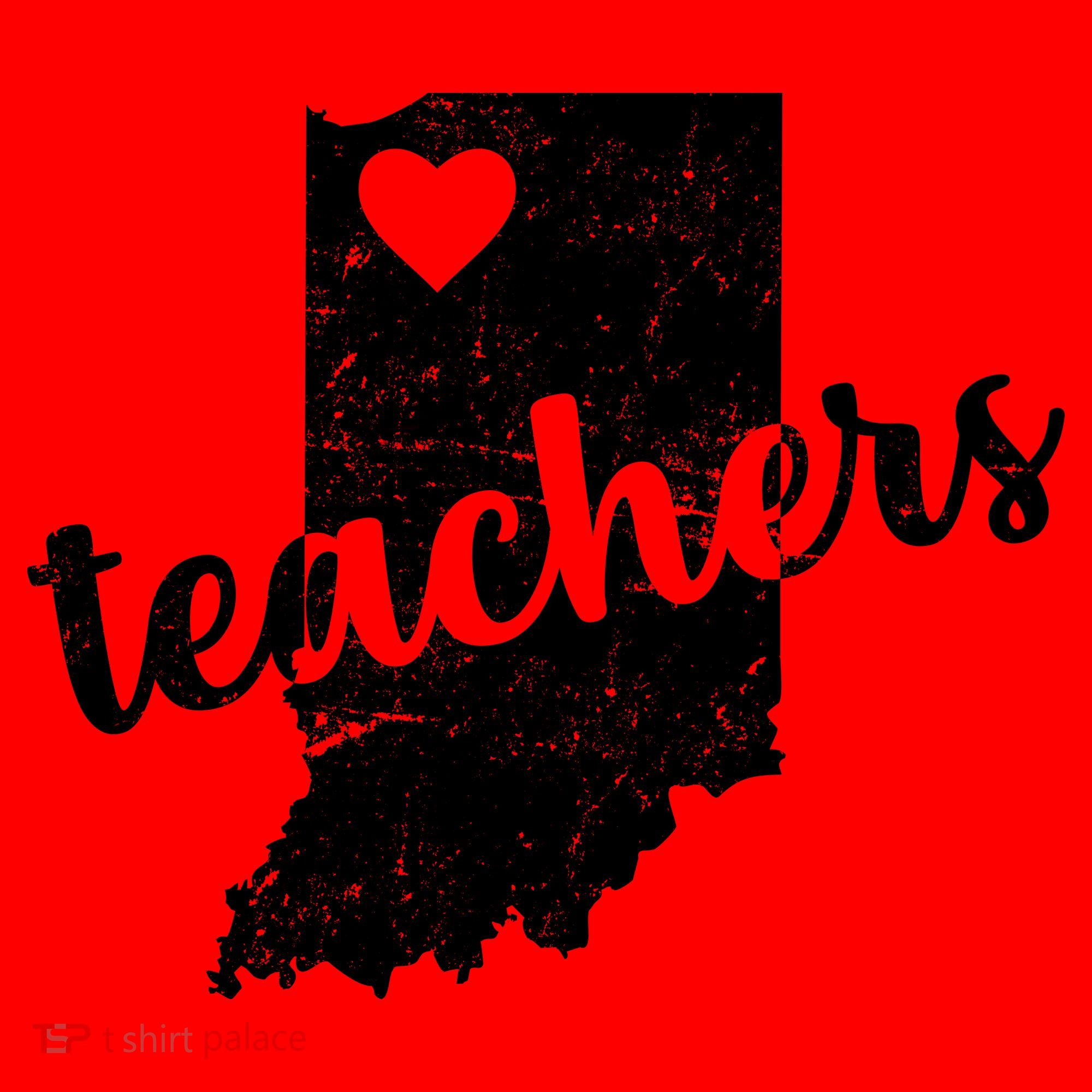 Red For Ed Indiana Teachers Santa Hat