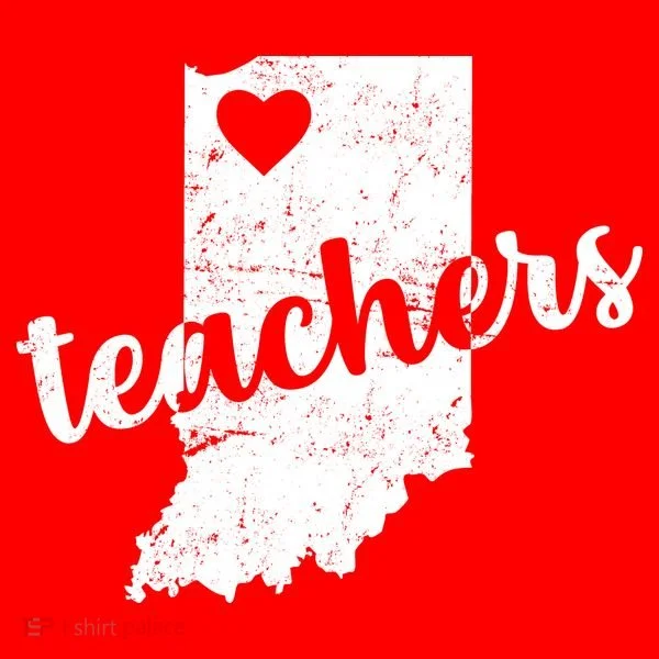 Red For Ed Indiana Teachers Toddler Hoodie