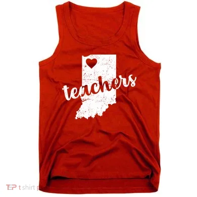 Red For Ed Indiana Teachers Tank Top
