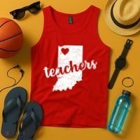 Red For Ed Indiana Teachers Tank Top thumb 4