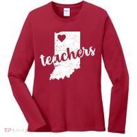 Red For Ed Indiana Teachers Women's Long Sleeve Shirt thumb 0