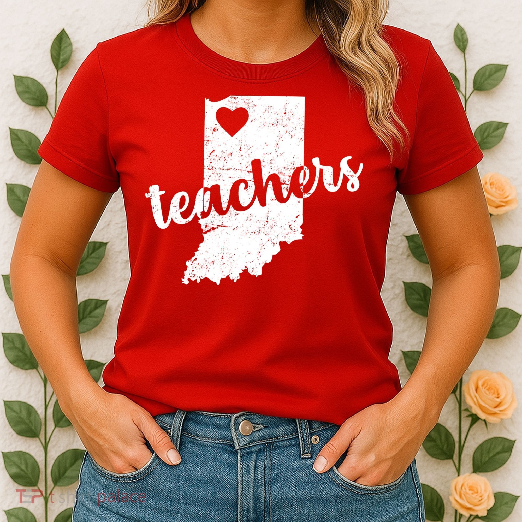 Red For Ed Indiana Teachers Women's T-Shirt