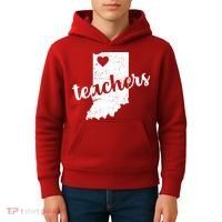 Red For Ed Indiana Teachers Kids Hoodie thumb 4