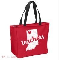 Red For Ed Indiana Teachers Tote Bag thumb 2