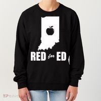 Red For Ed Indiana Teachers Apple Women's Sweatshirt thumb 0