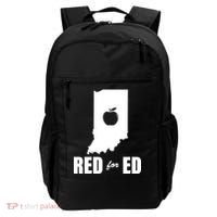 Red For Ed Indiana Teachers Apple Backpack thumb 0
