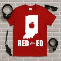 Red For Ed Indiana Teachers Apple T-Shirt thumb 5