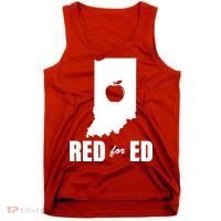 Red For Ed Indiana Teachers Apple Tank Top thumb 0