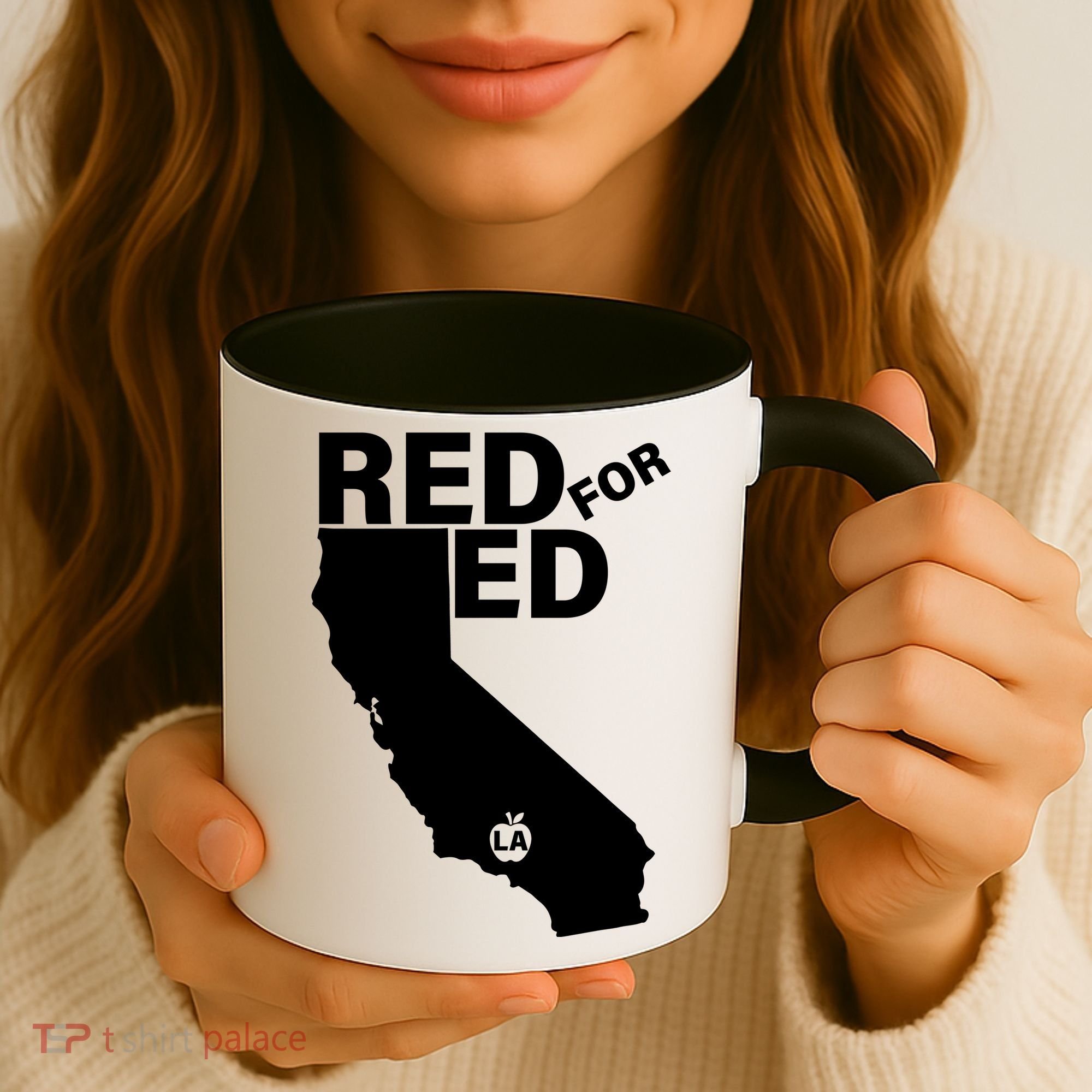 Red For Ed LA California  Coffee Mug