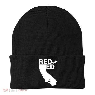 Red For Ed LA California  Beanie