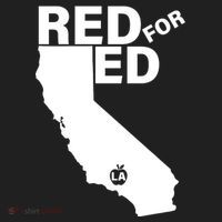 Red For Ed LA California  Beanie thumb 2