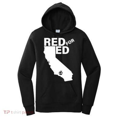 Red For Ed LA California  Women's Hoodie