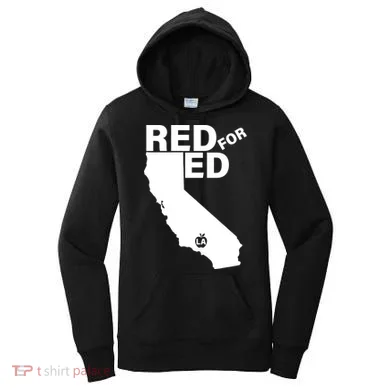 Red For Ed LA California Women's Hoodie