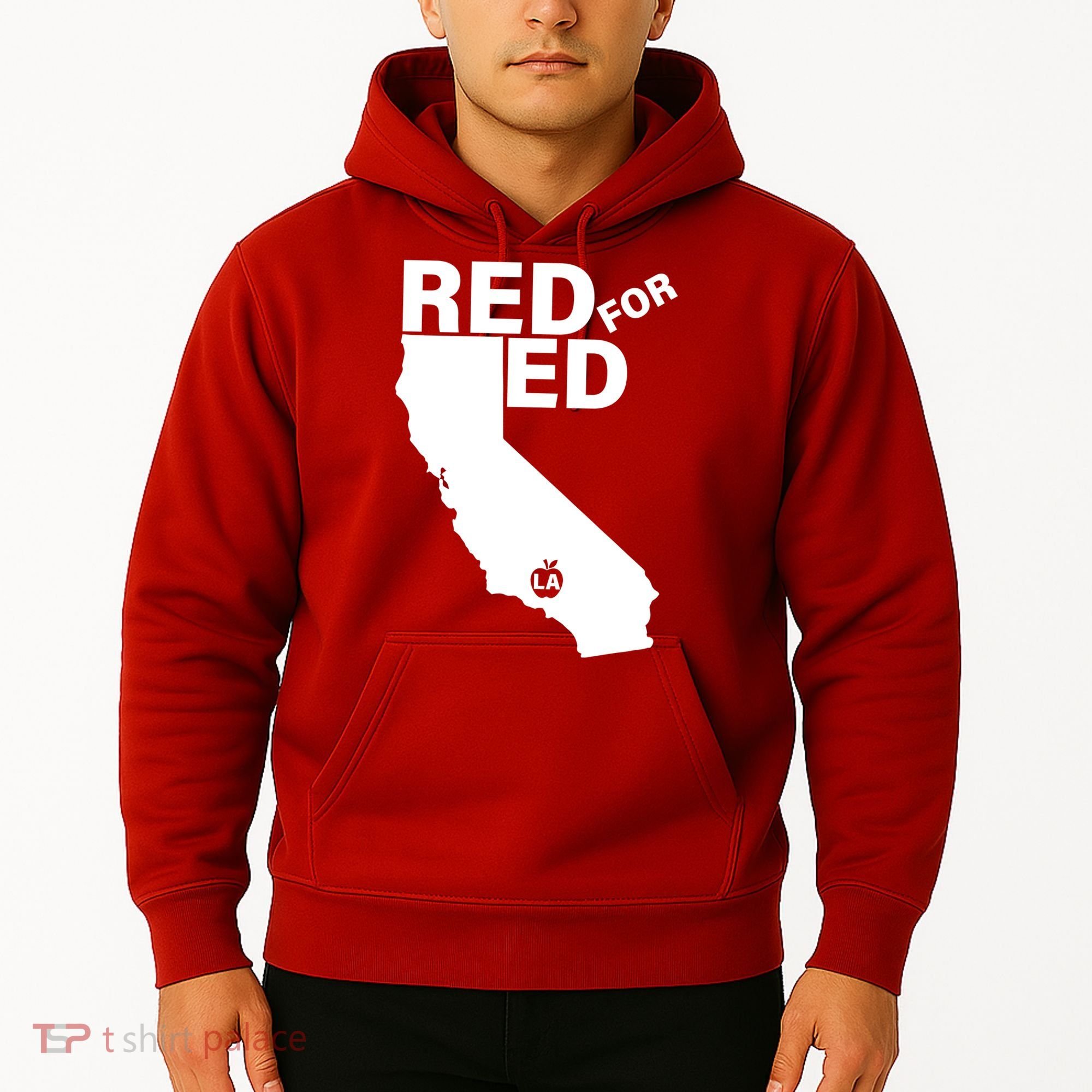 Red For Ed LA California  Hoodie
