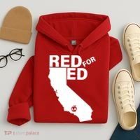 Red For Ed LA California  Hoodie thumb 4