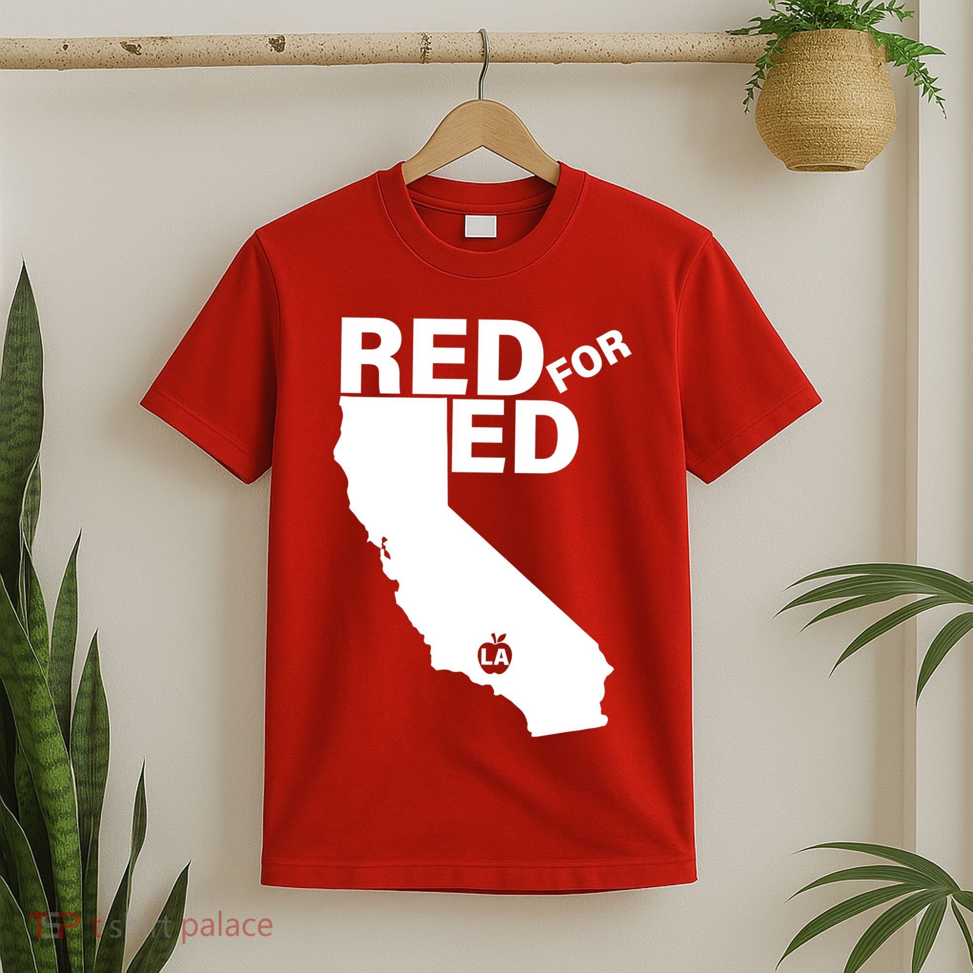 Red For Ed LA California  T-Shirt