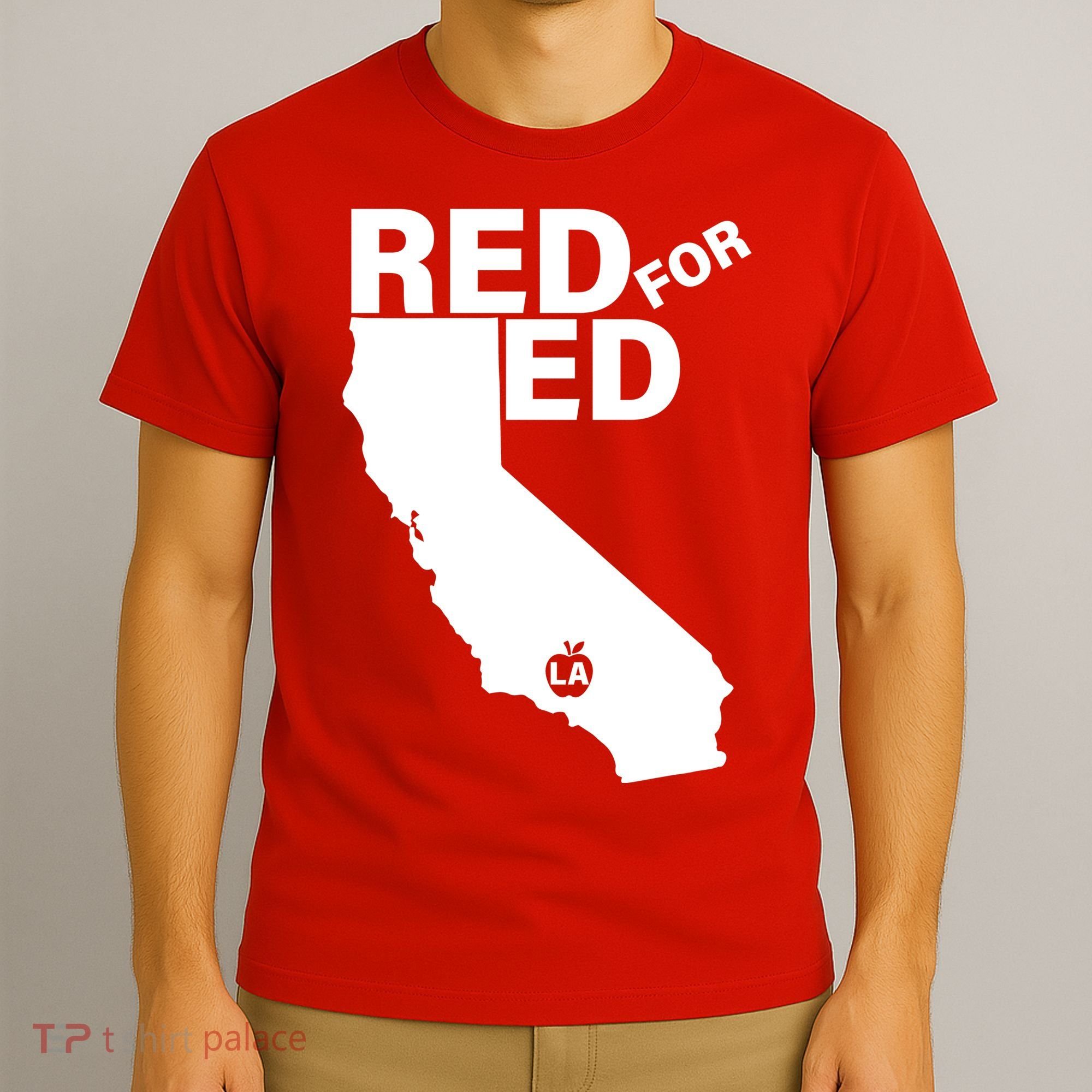 Red For Ed LA California  T-Shirt