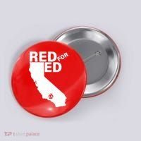 Red For Ed LA California  Button thumb 0