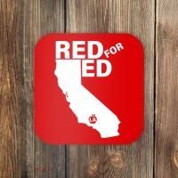 Red For Ed LA California  Coaster thumb 0